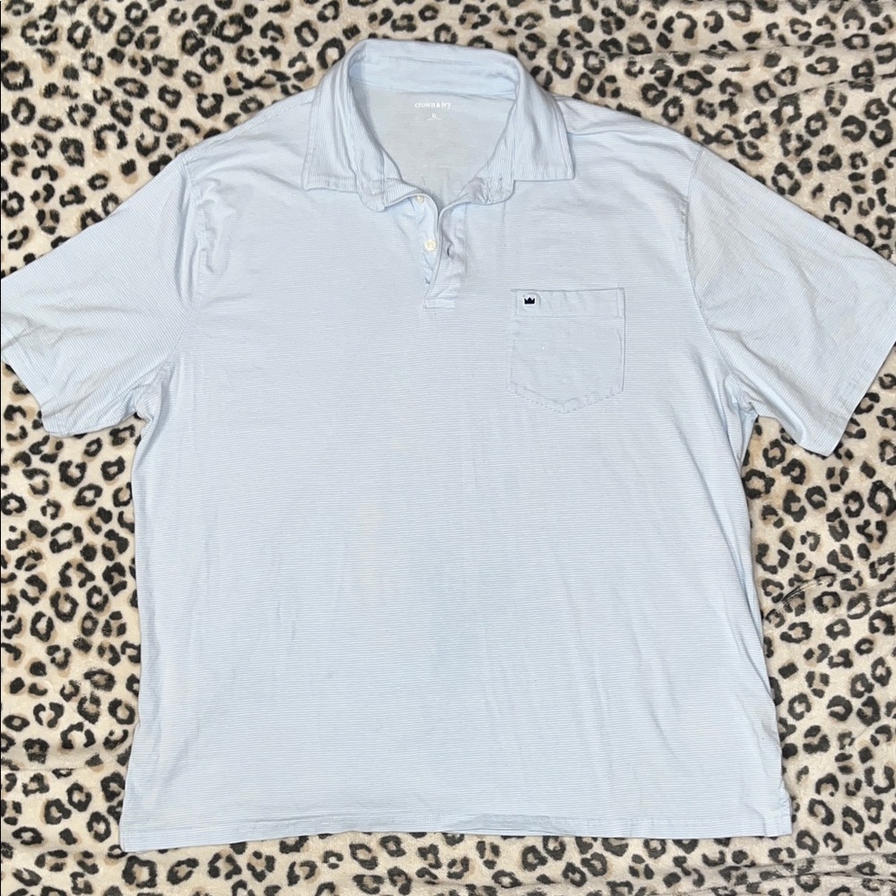 Crown & Ivy Light Blue Polo Shirt